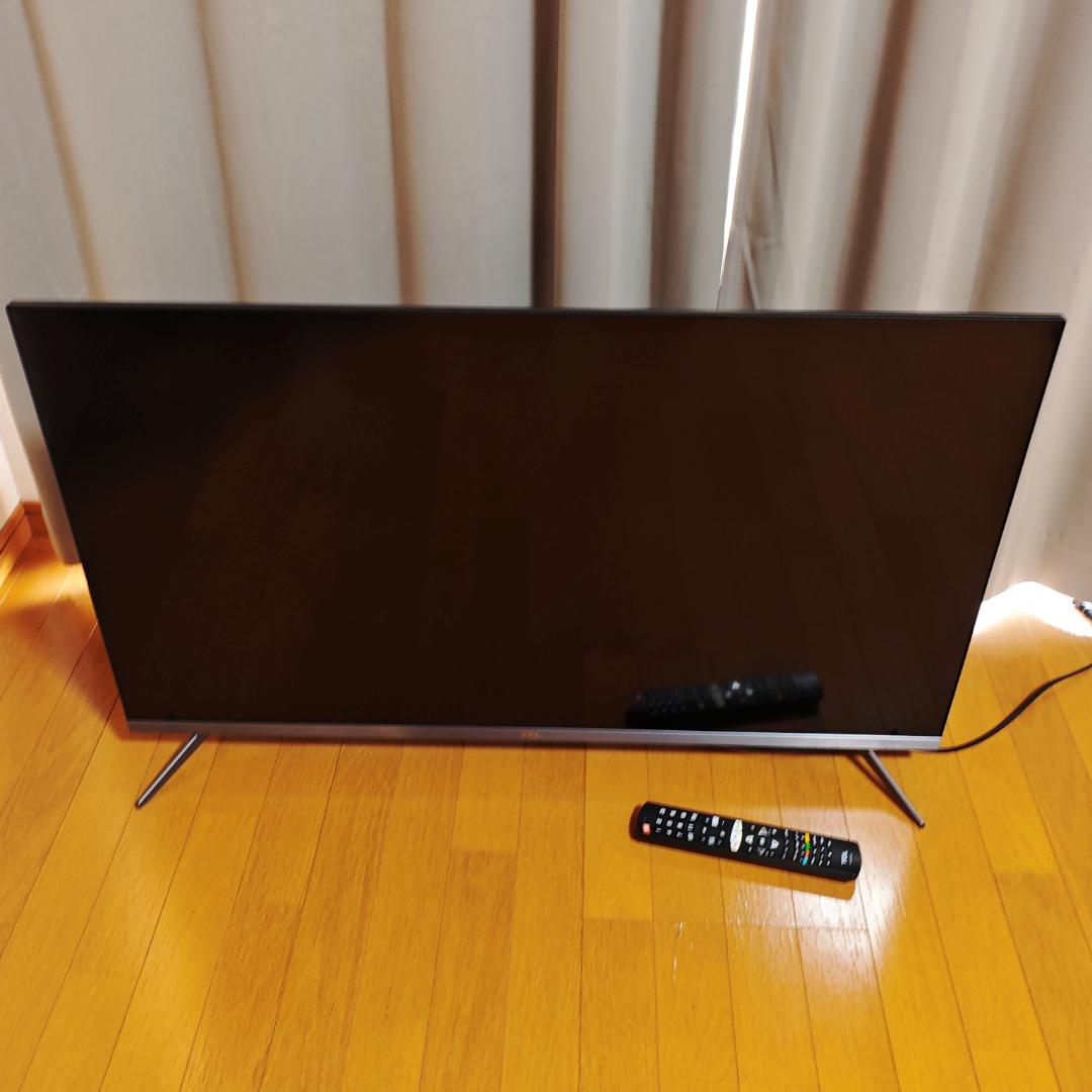 TCL 43V型 Android TV 4K液晶テレビ 43P8B 動作良好