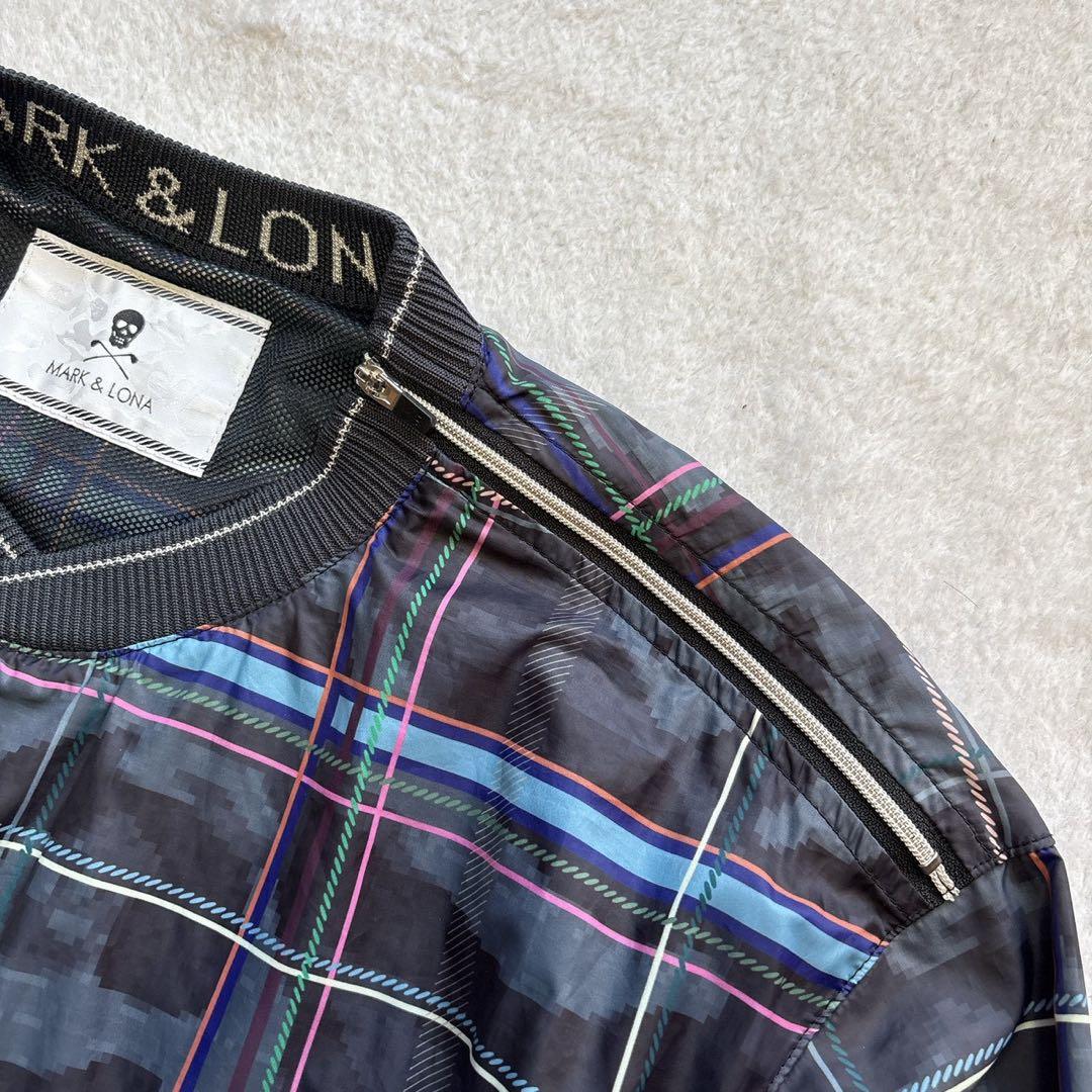 極美品　マークアンドロナ　メッシュ　スニード　スカル　カモ柄　チェック　迷彩