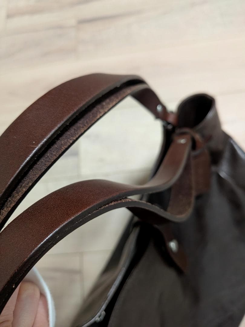 beau dessin(ボーデッサン) ダークブラウンA4レザービジネスバッグ