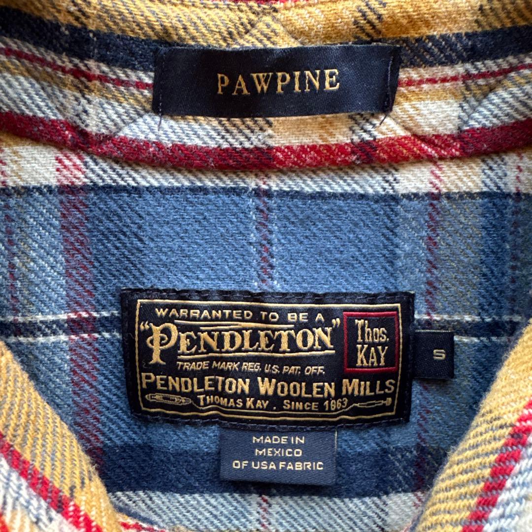Pendleton Pawpine ウールチェックシャツ　サイズS美品