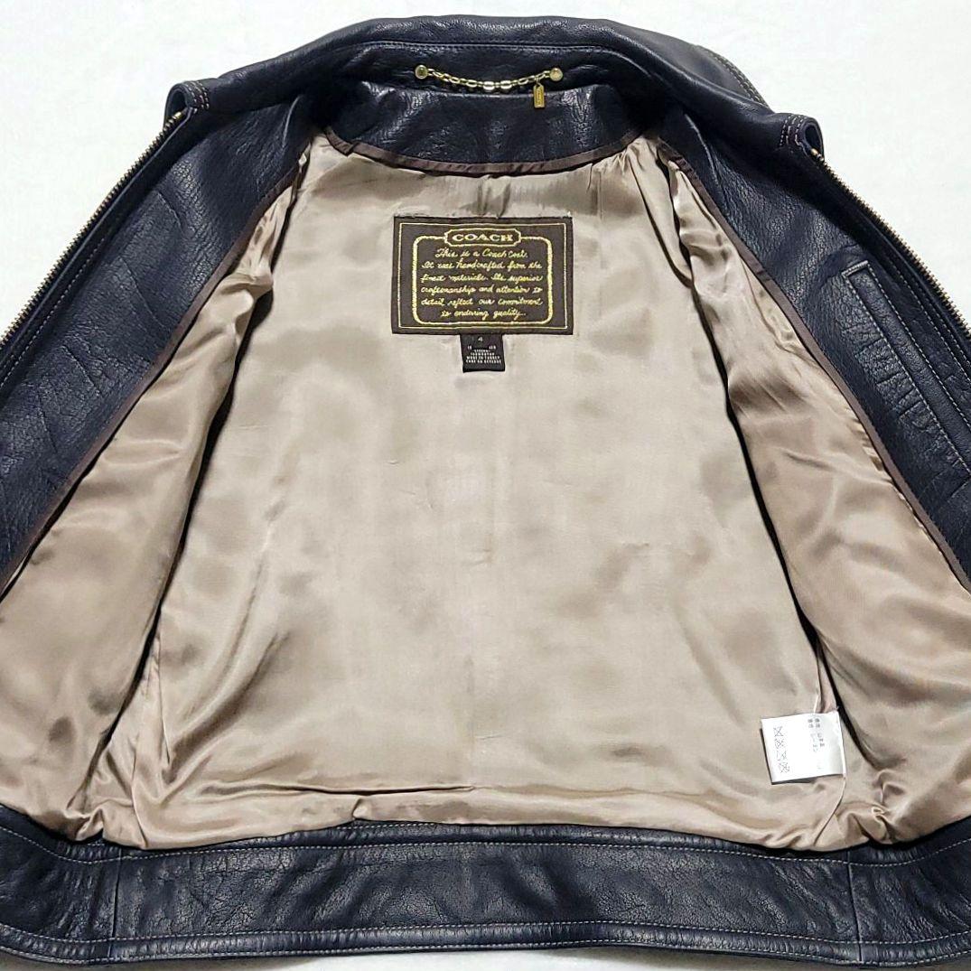 【こいあたまか】さん専用✨コーチ　レザージャケット 羊革 シングル ターンロック