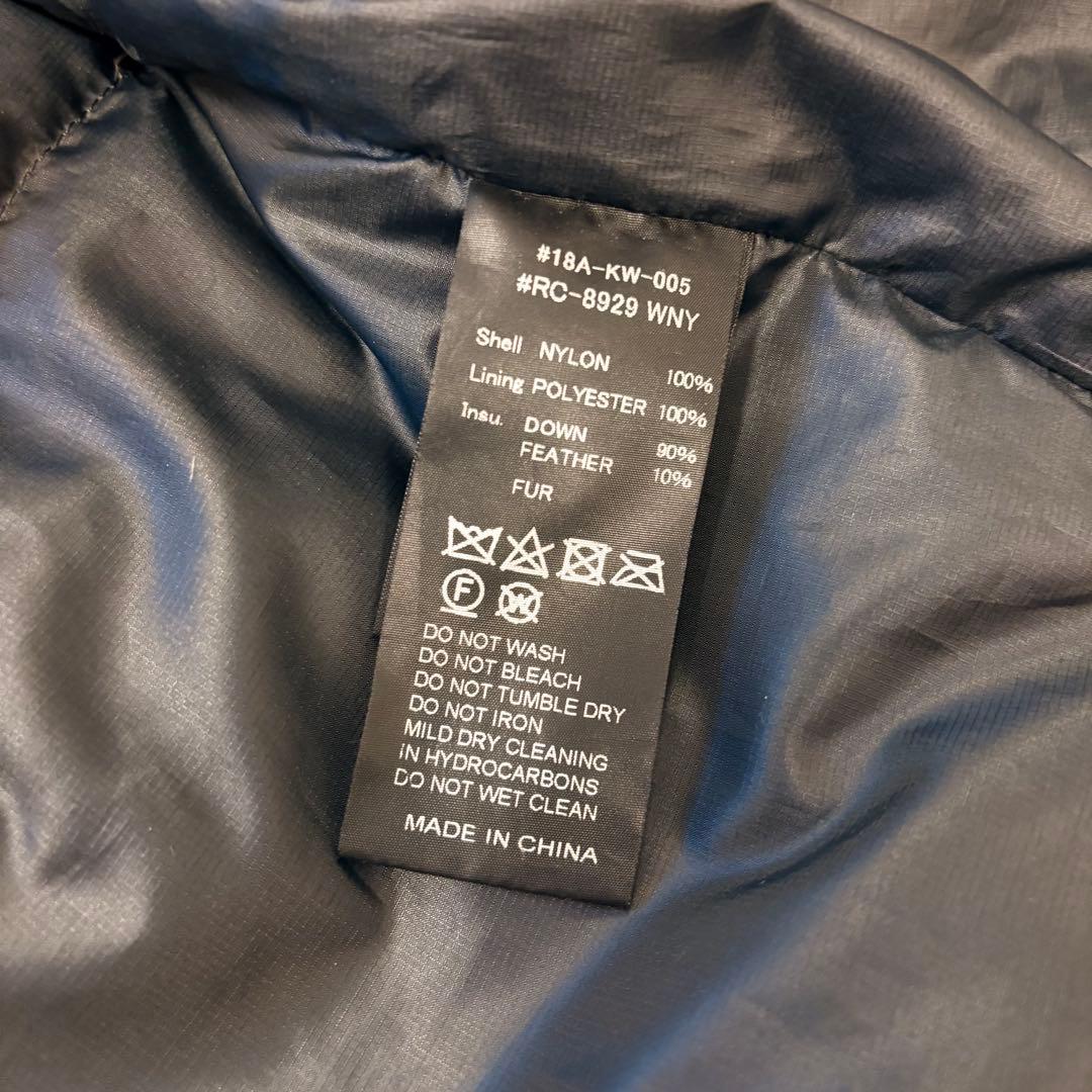 ORCIVALオーシバル ダウンコート ラクーンファー　サイズ4