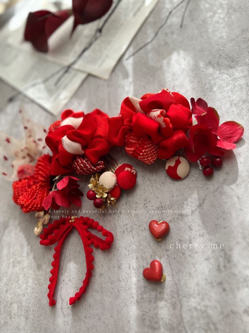 めか様order髪飾り♡ リメイク髪飾り　七五三髪飾り