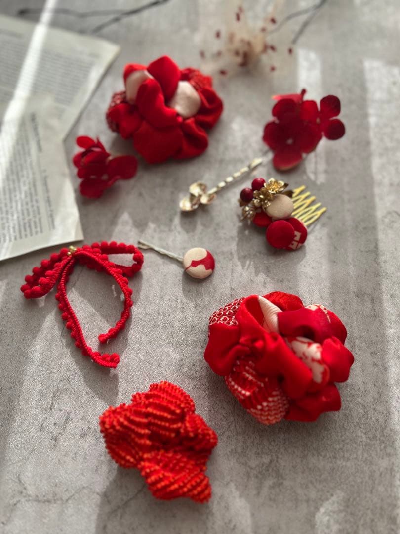 めか様order髪飾り♡ リメイク髪飾り　七五三髪飾り