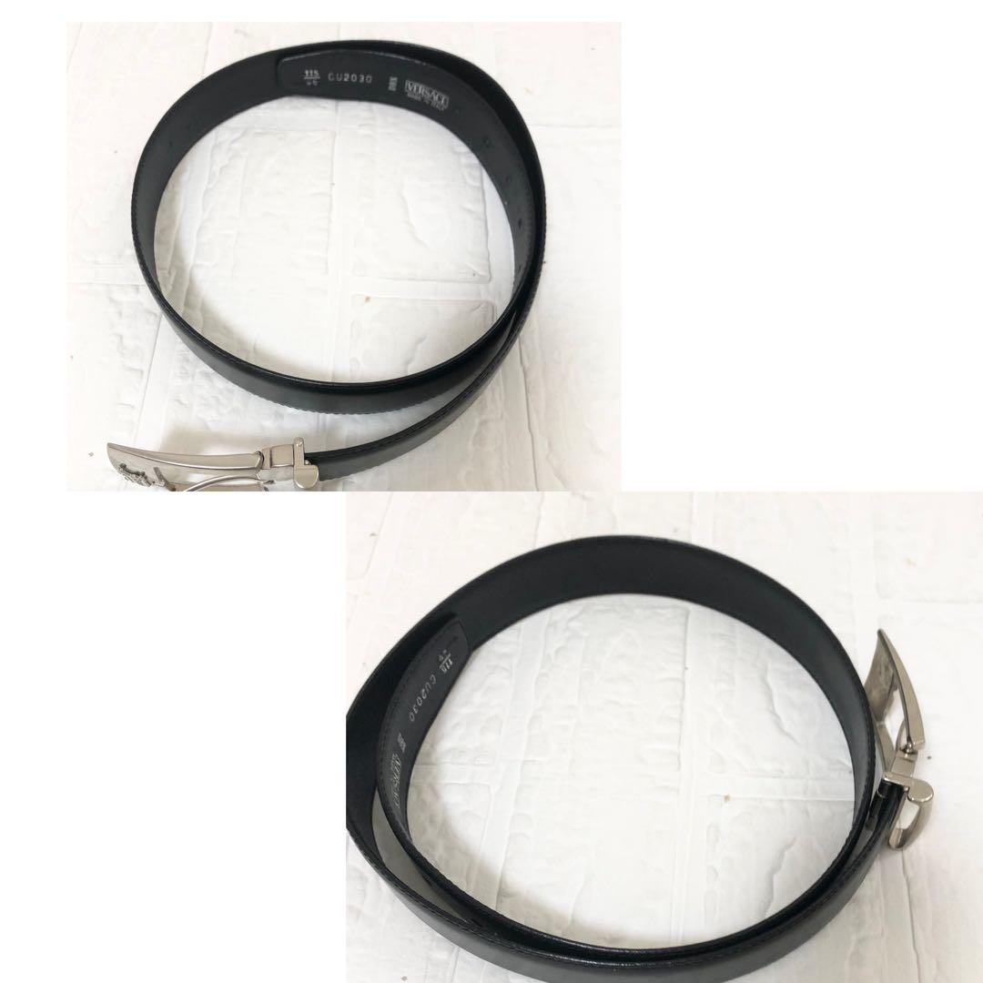 versace ヴェルサーチ　ベルト メンズ　ブラック