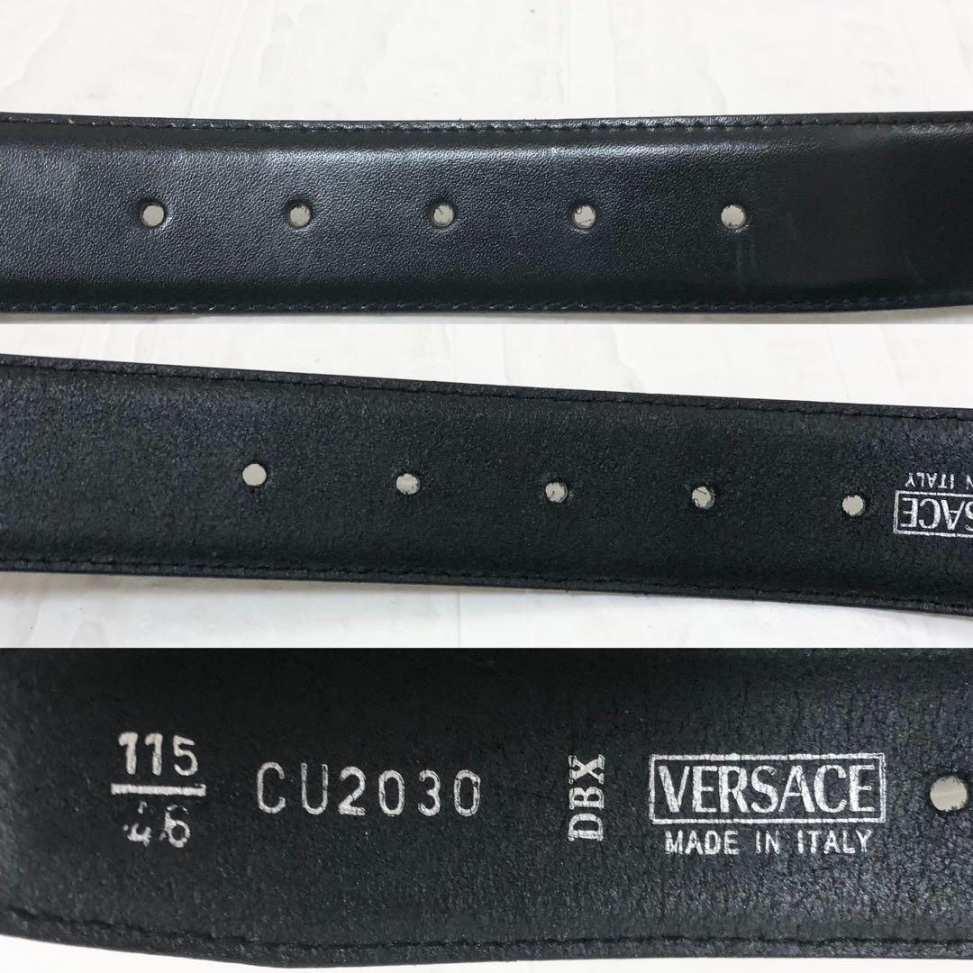 versace ヴェルサーチ　ベルト メンズ　ブラック