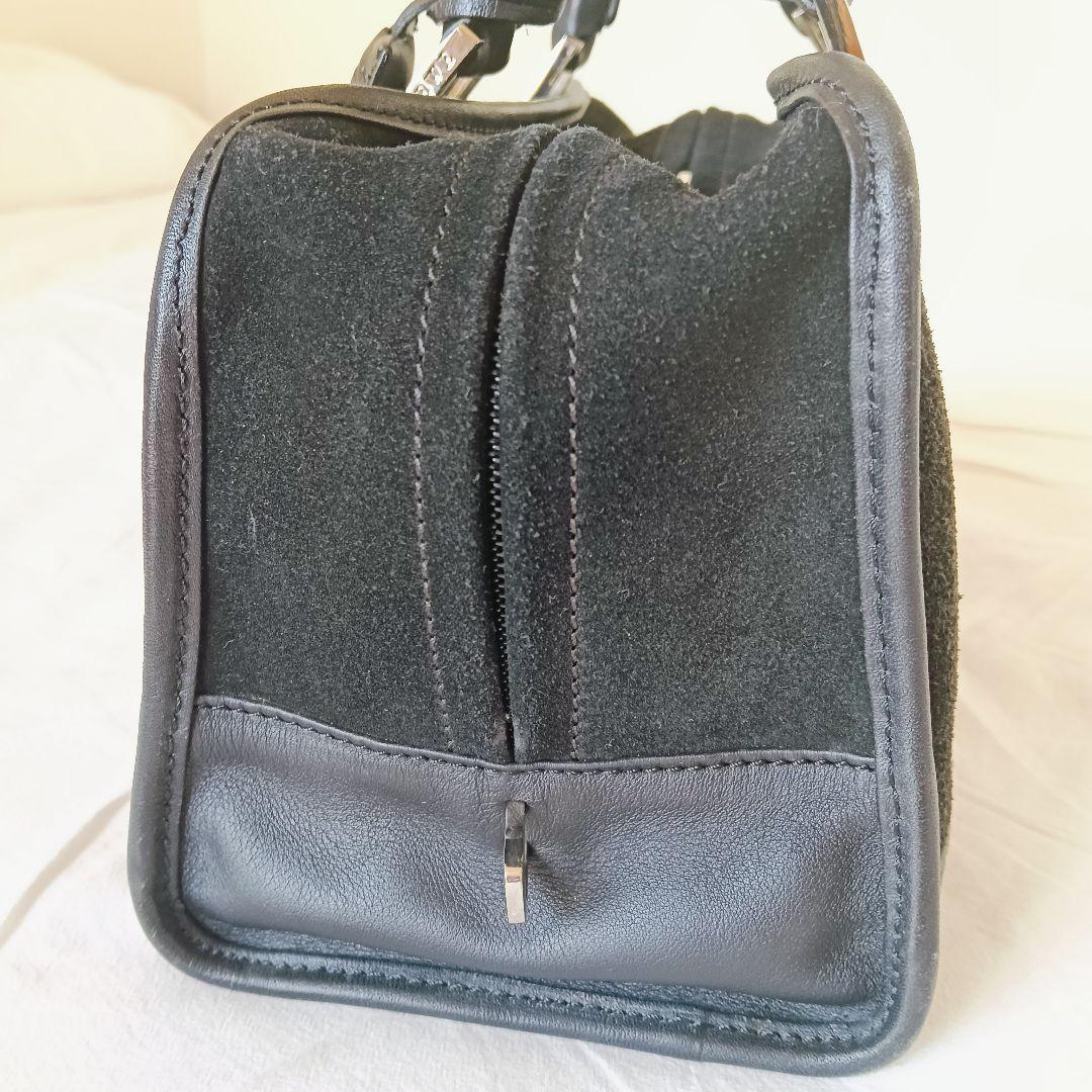 LOEWE アマソナ 28　スエード　ブラック　黒