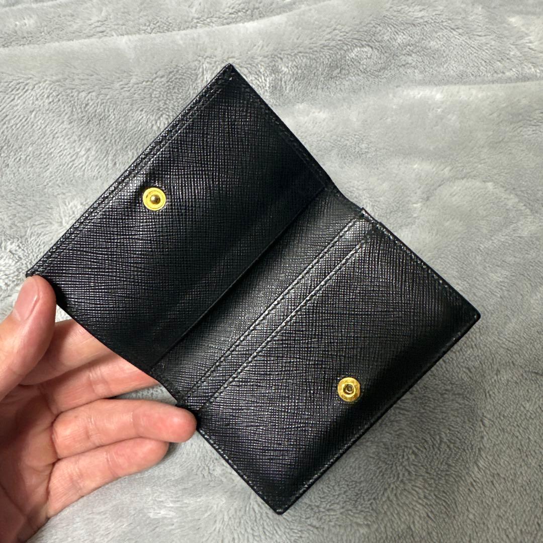 PRADA ブラックレザー 名刺入れ