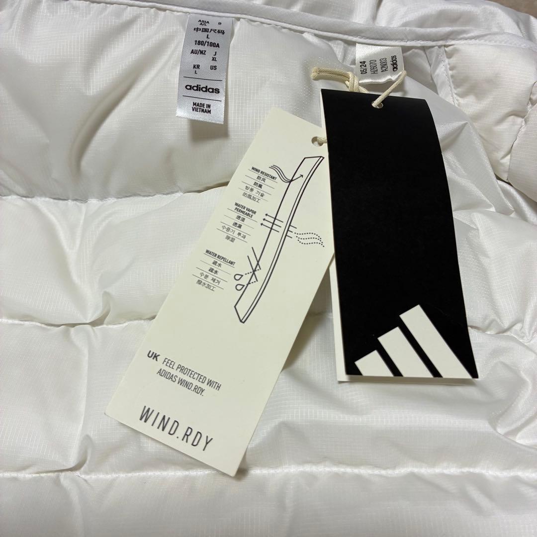 adidasゴルフ ダウンジャケット WIND.RDY 保温撥水 フルジップXL