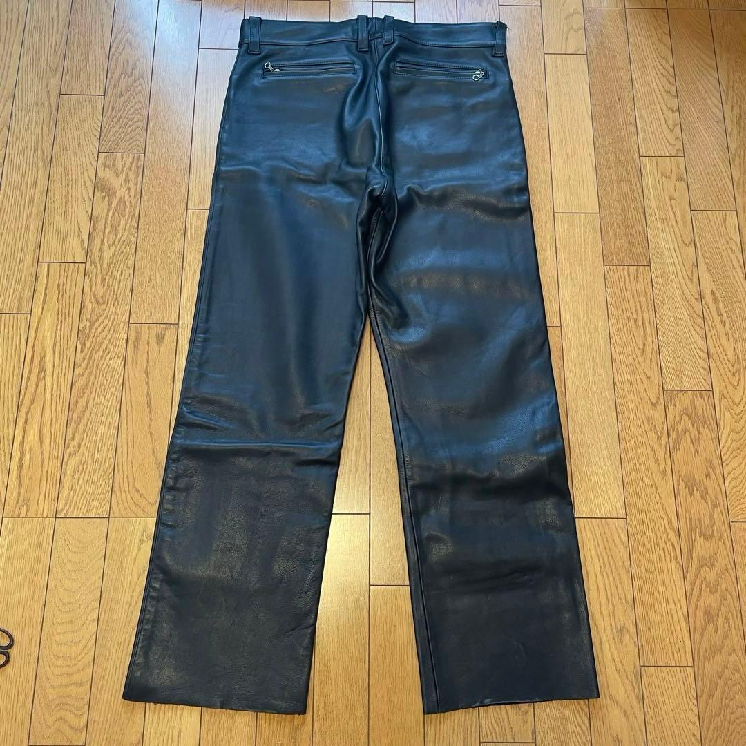 【Jkon 】B's Leather 牛革パンツ　革パン　XL ブラック