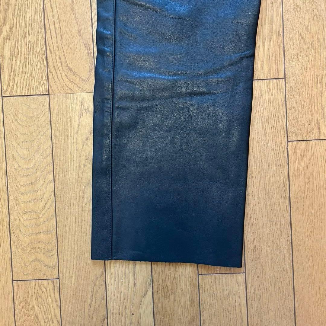 【Jkon 】B's Leather 牛革パンツ　革パン　XL ブラック