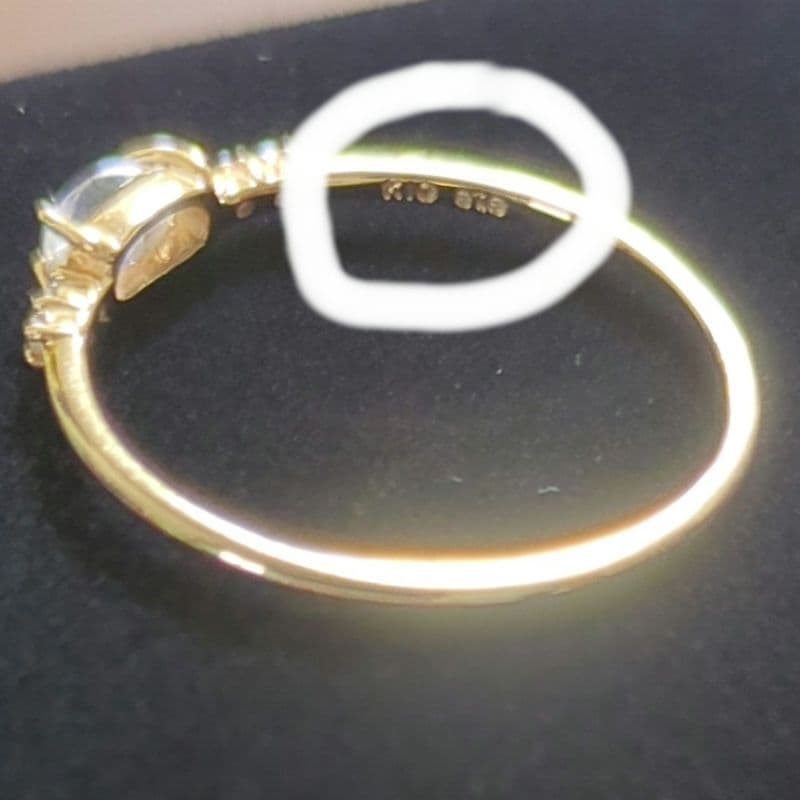 ete　K10YGムーンストーンリング