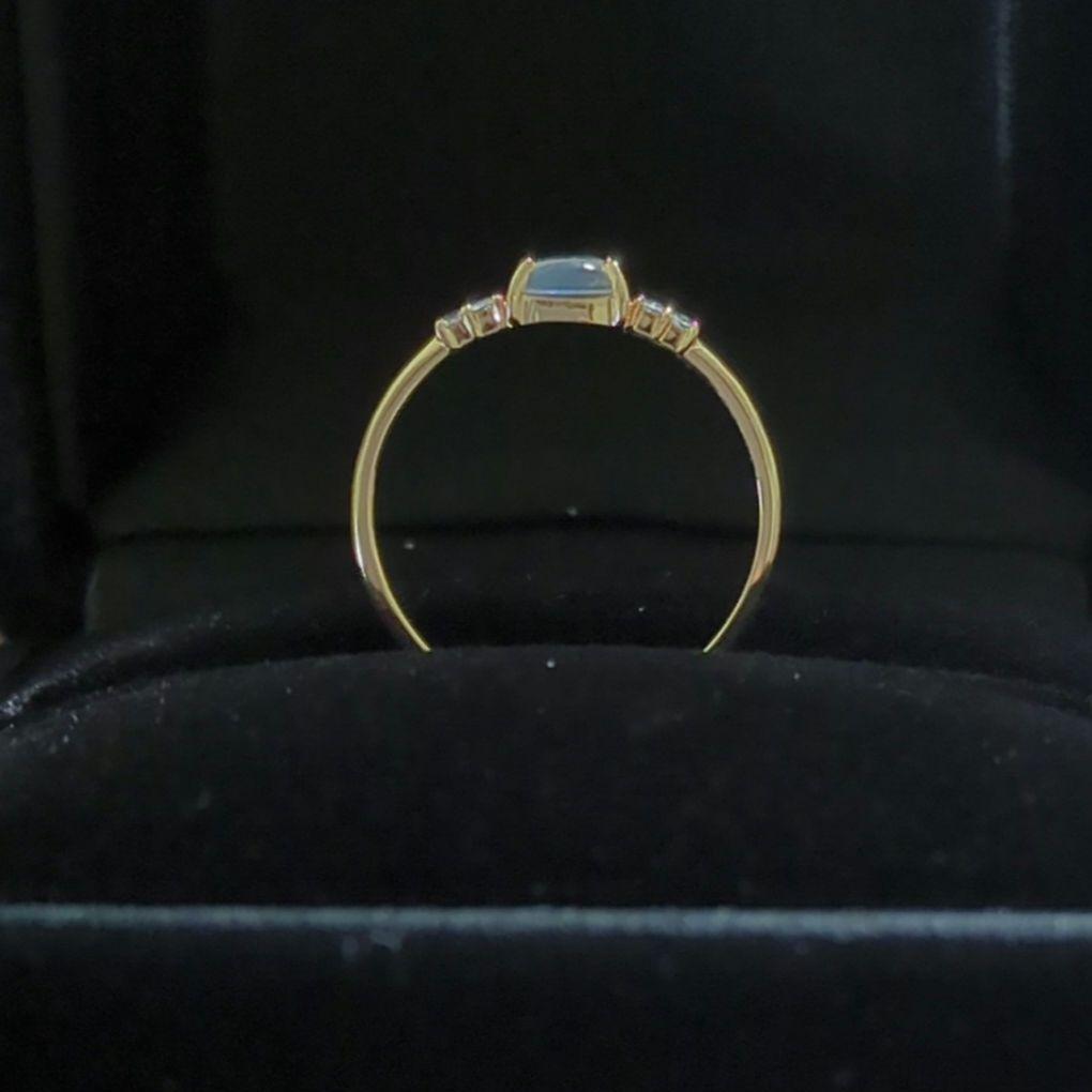 ete　K10YGムーンストーンリング