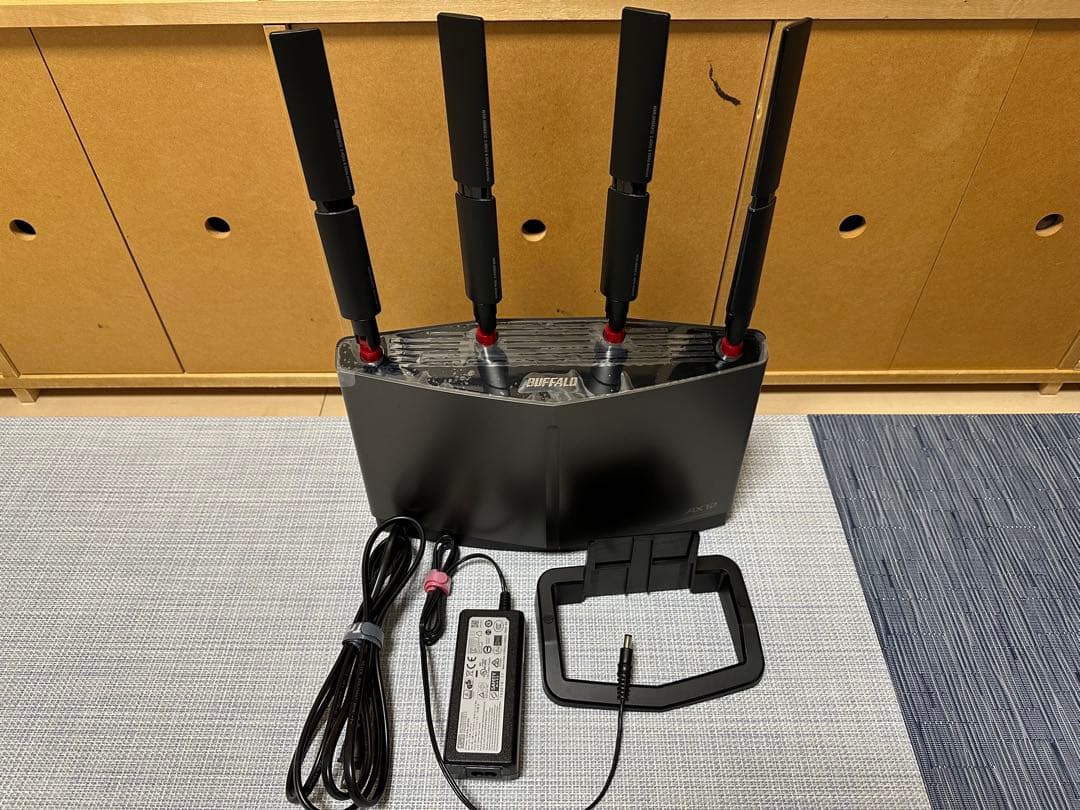 BUFFALO WXR-5950AX12 無線LANルーター 4本アンテナ 黒