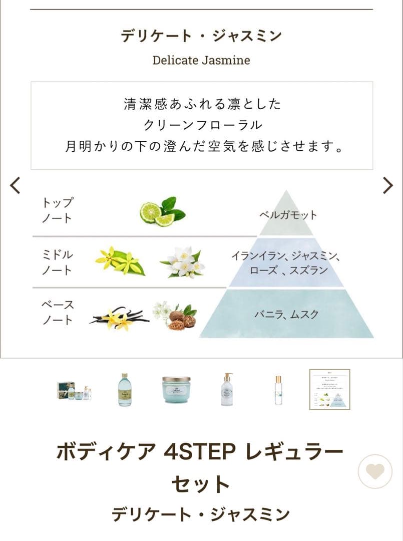 SABON ボディケア 4STEP レギュラーセット デリケート・ジャスミン