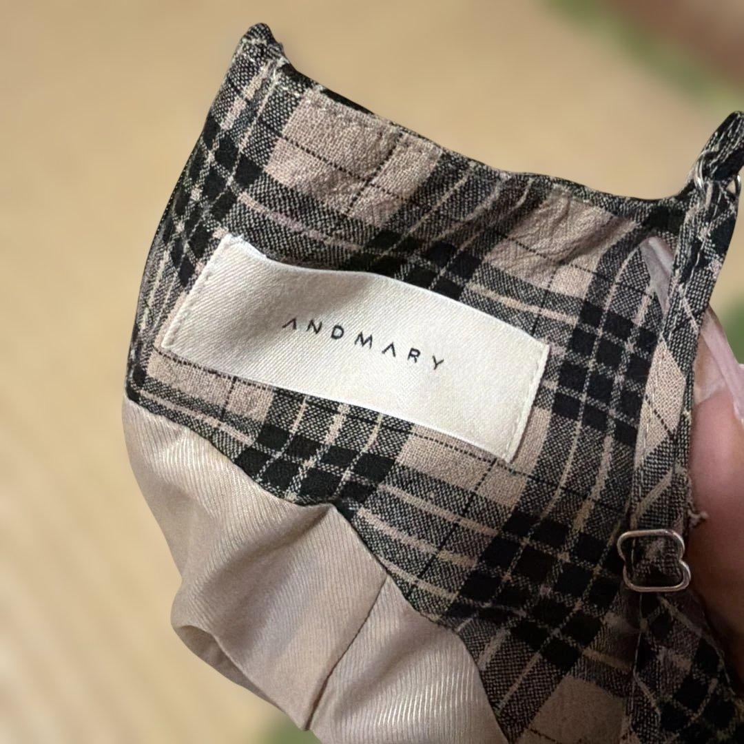 andmary Aine set mini dress ブラウン