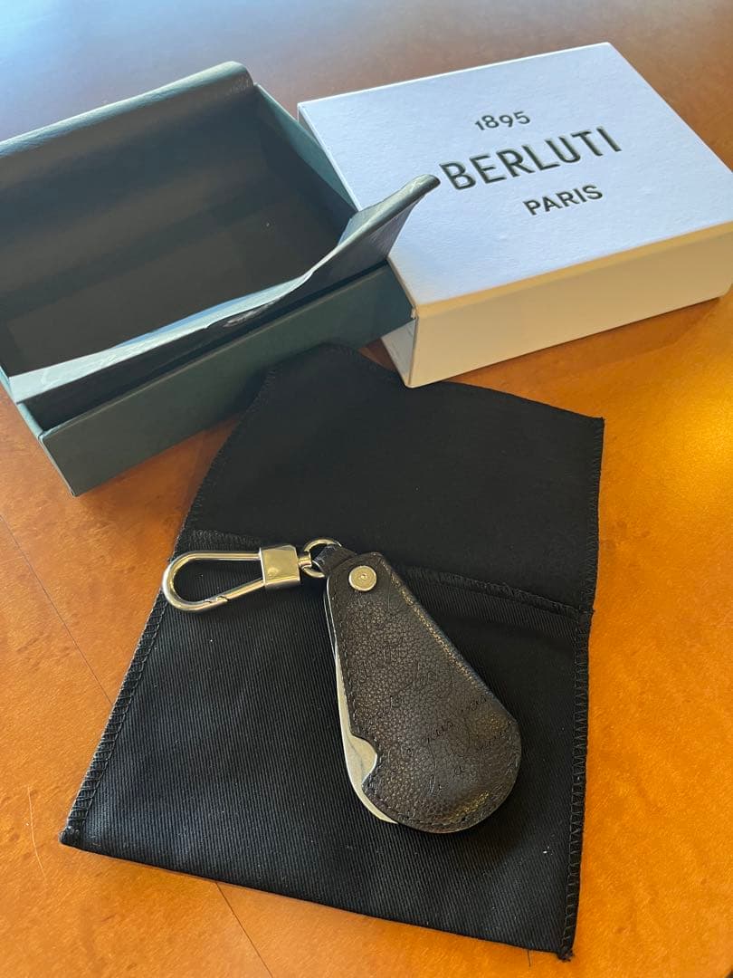 Berluti ブラック レザー シューホーン