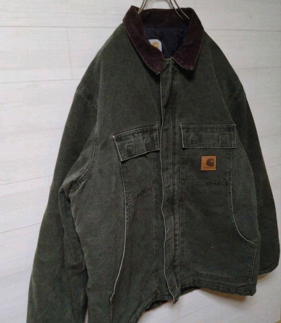 carhartt XL モスグリーン　トラディショナルジャケット