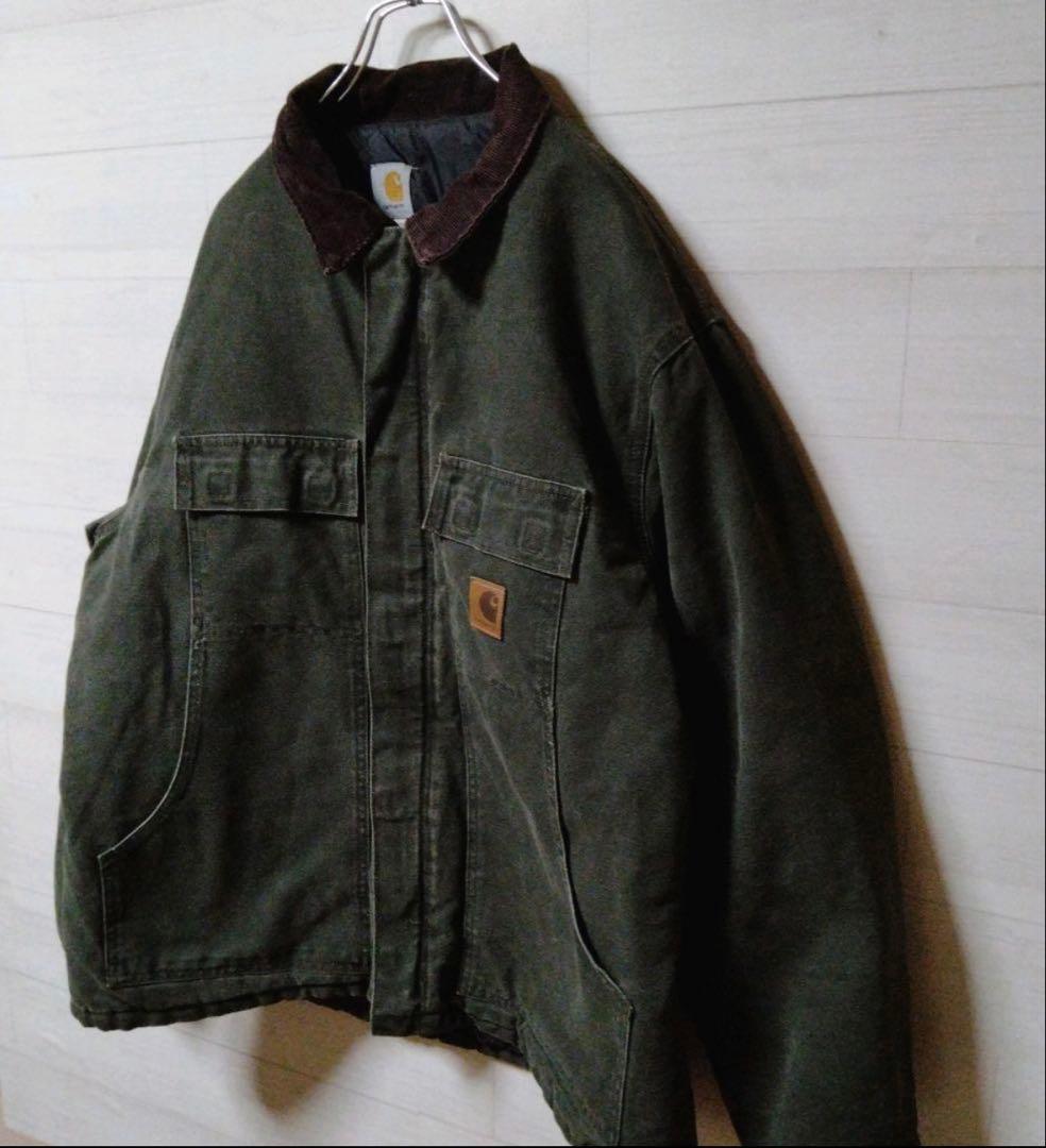 carhartt XL モスグリーン　トラディショナルジャケット