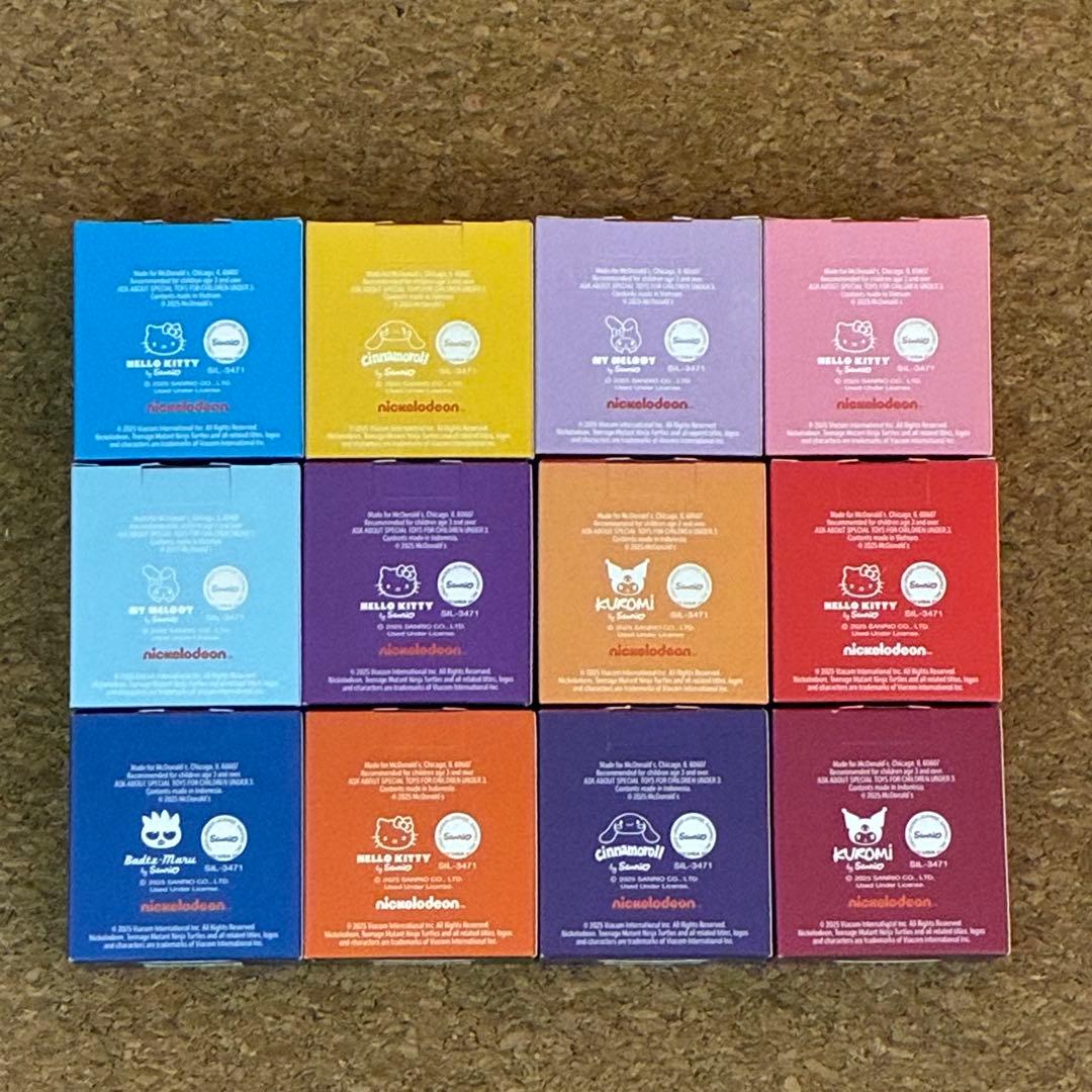 【新品未開封】　　全12種　マクドナルド　サンリオ × タートルズ