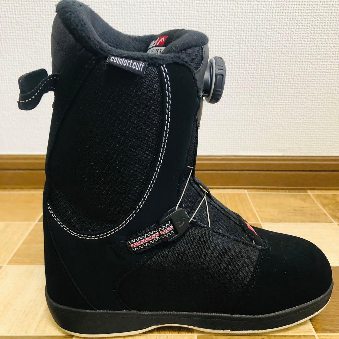 【美品】HEAD スノーボードブーツ JR ブラック 22.5/23.5