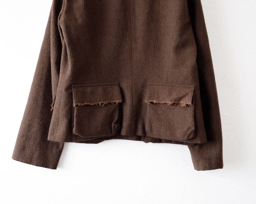 JURGEN LEHL ジャケット　フリンジ　ポケット　ウールジャケット