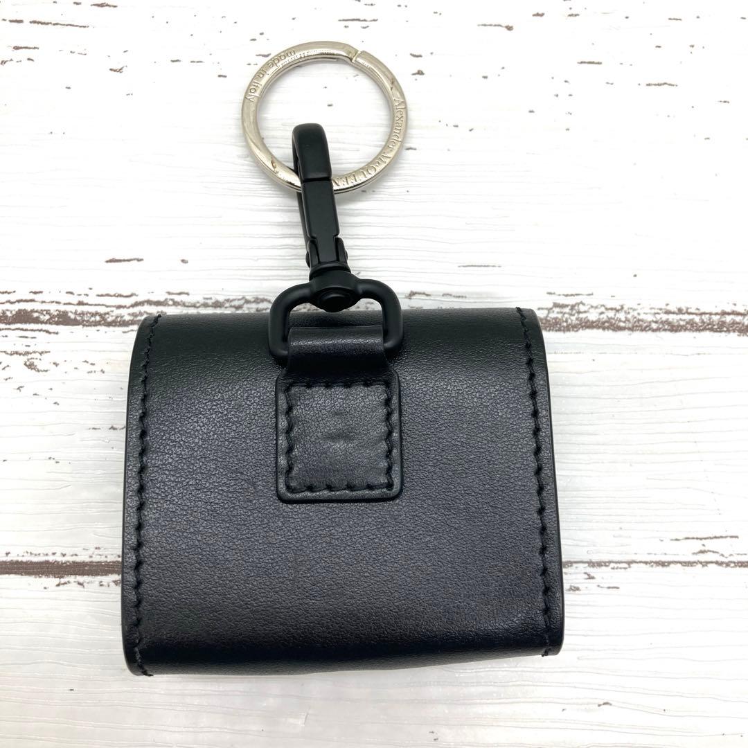 最終価格❣️極美品McQueenマックイーンAirPodsイヤホンケースレザーロゴ