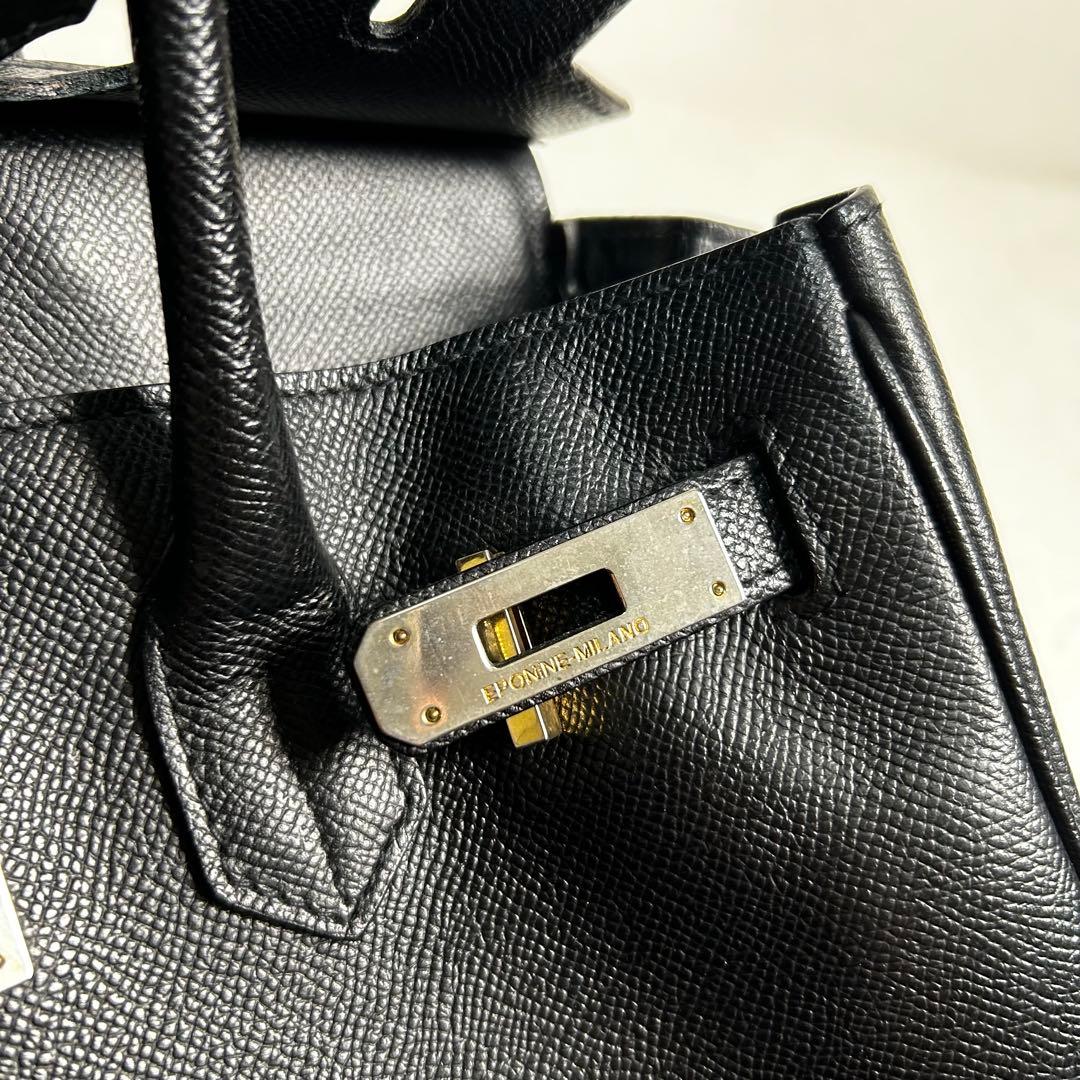 美品✨　EPONINE MILANO　ベルトデザイン　ハンドバッグ　Sサイズ