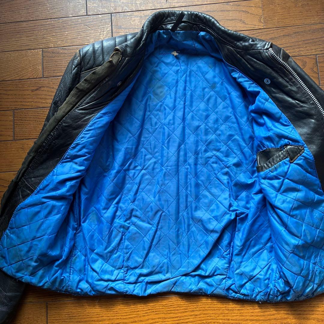 【雰囲気抜群】70s Kett Leathers ダブルライダース　茶芯