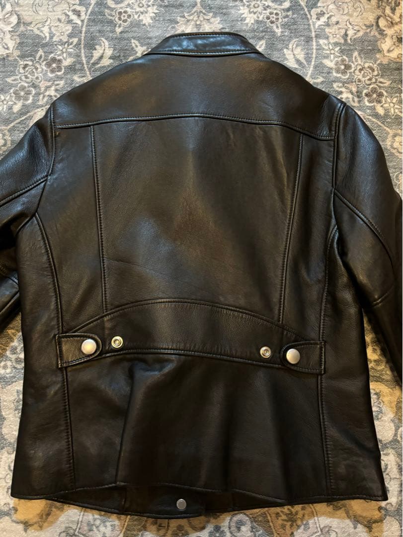 coachコーチ ラムレザージャケッ ト ブラック