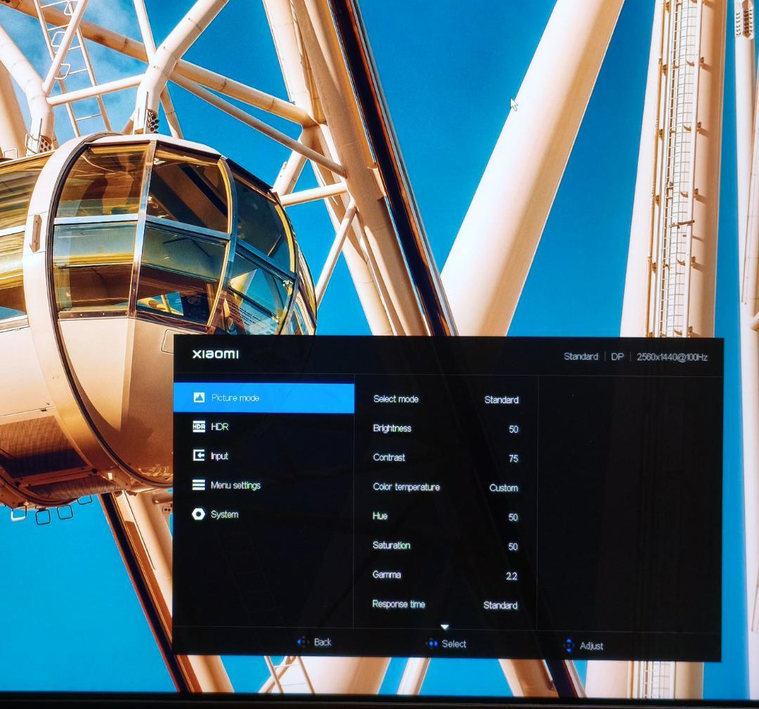 Xiaomi A27Qi 2K 液晶モニター 27インチ WQHD IPS ②