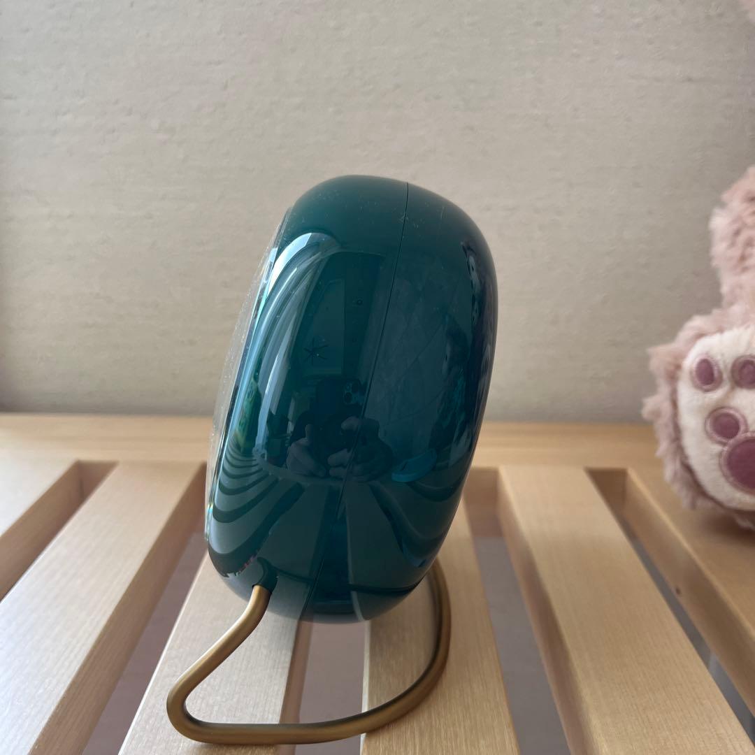 （美品）アルネヤコブセン　テーブルクロック　グリーン　無印　ブリキ缶2個