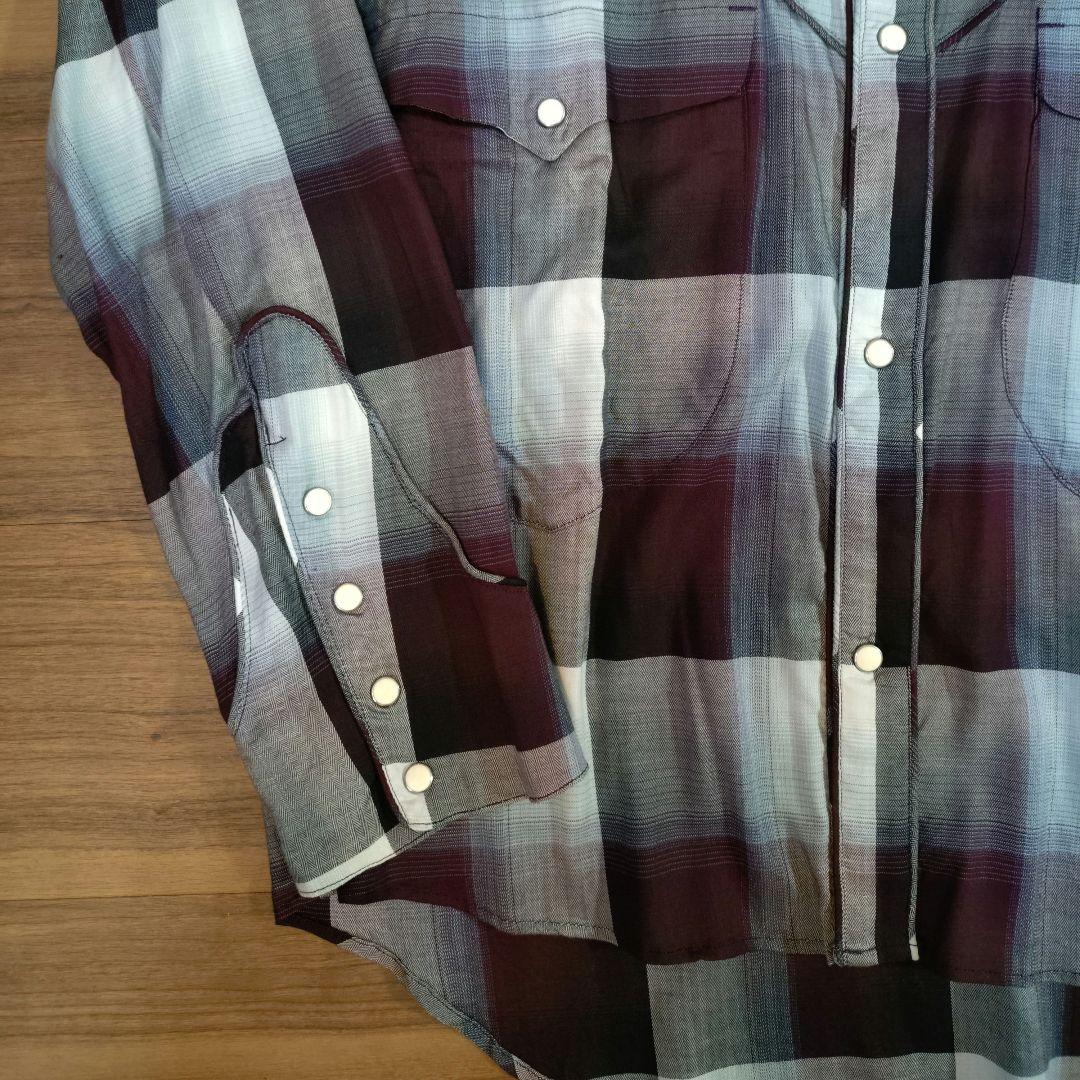 SUGARHILL　オンブレ　レーヨン　シャツ