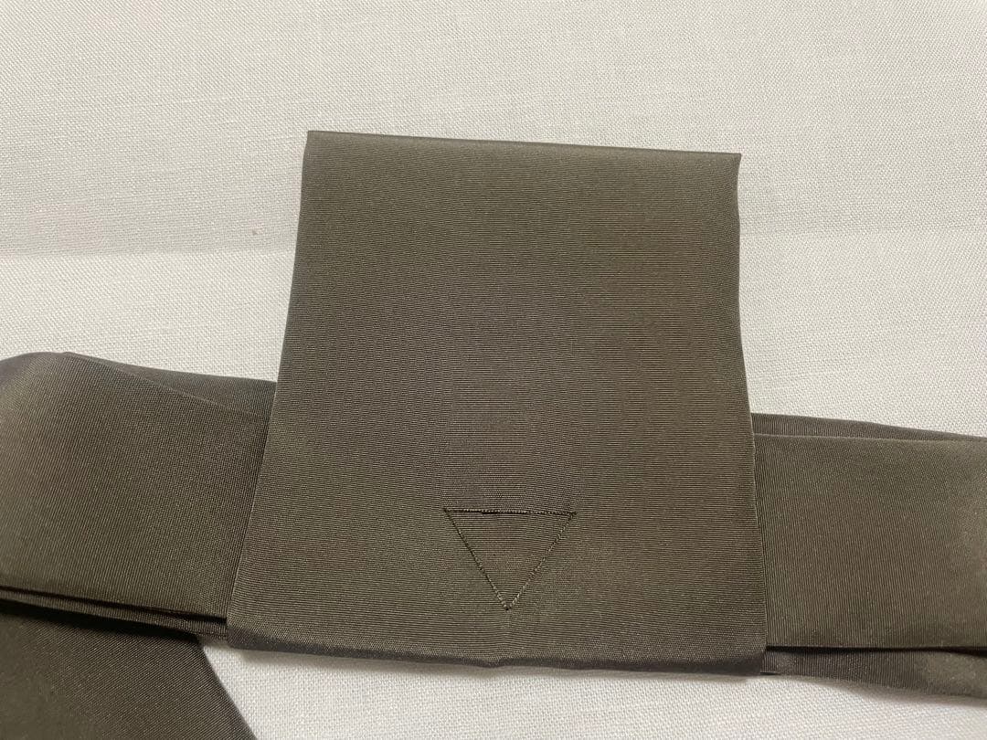 【tucci】正絹　臨済宗　1尺絡子（苔色・チャコールグレー）