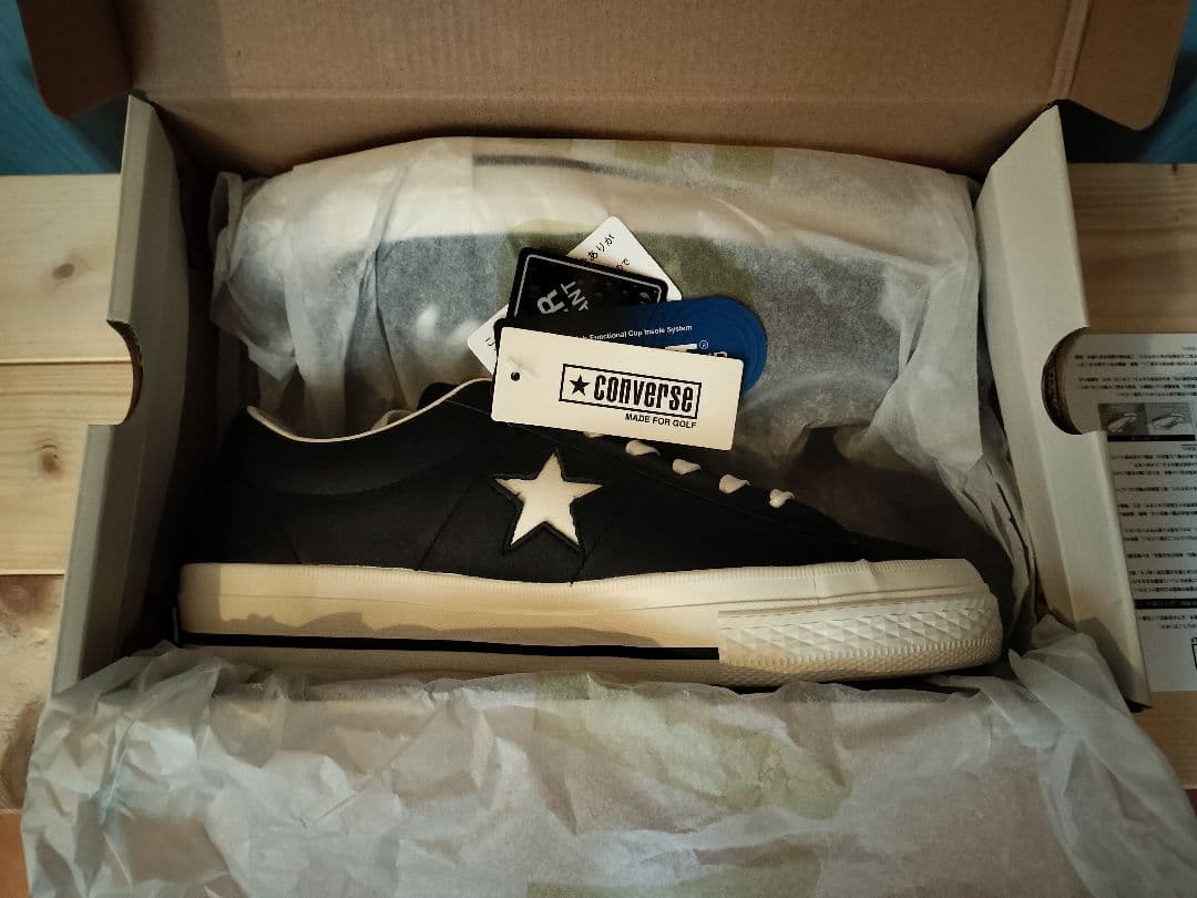 CONVERSE ONE STAR GF ブラック/ホワイト 6 USA
