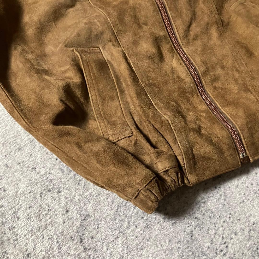 90sスペイン製Morlandsスエードレザージャケットブラウン短丈ブルゾン