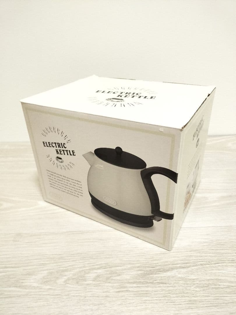 未使用 17年製 Toffy 電気ケトル 0.8L K-KT1 アッシュホワイト