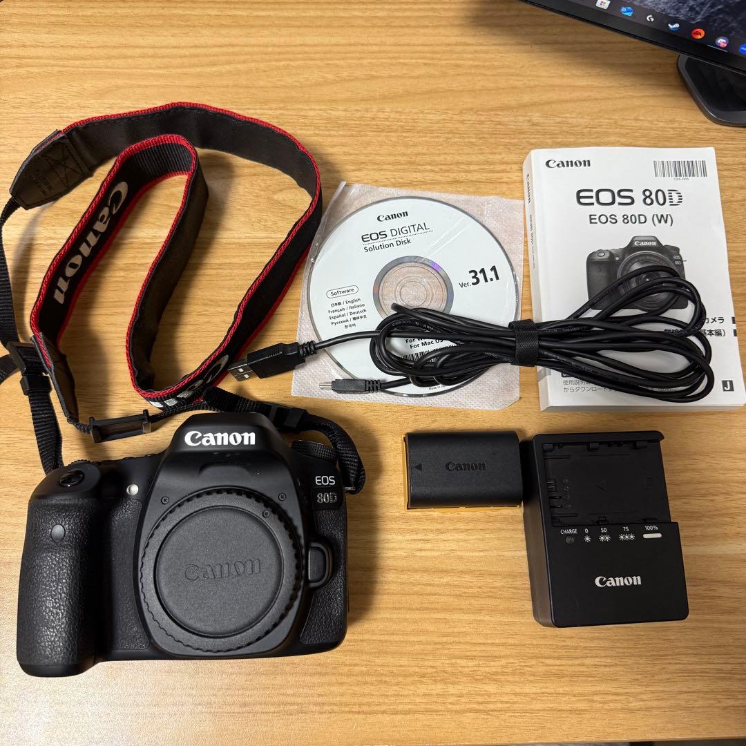 【値下げ】Canon EOS 80D デジタル一眼レフカメラ ボディ ブラック