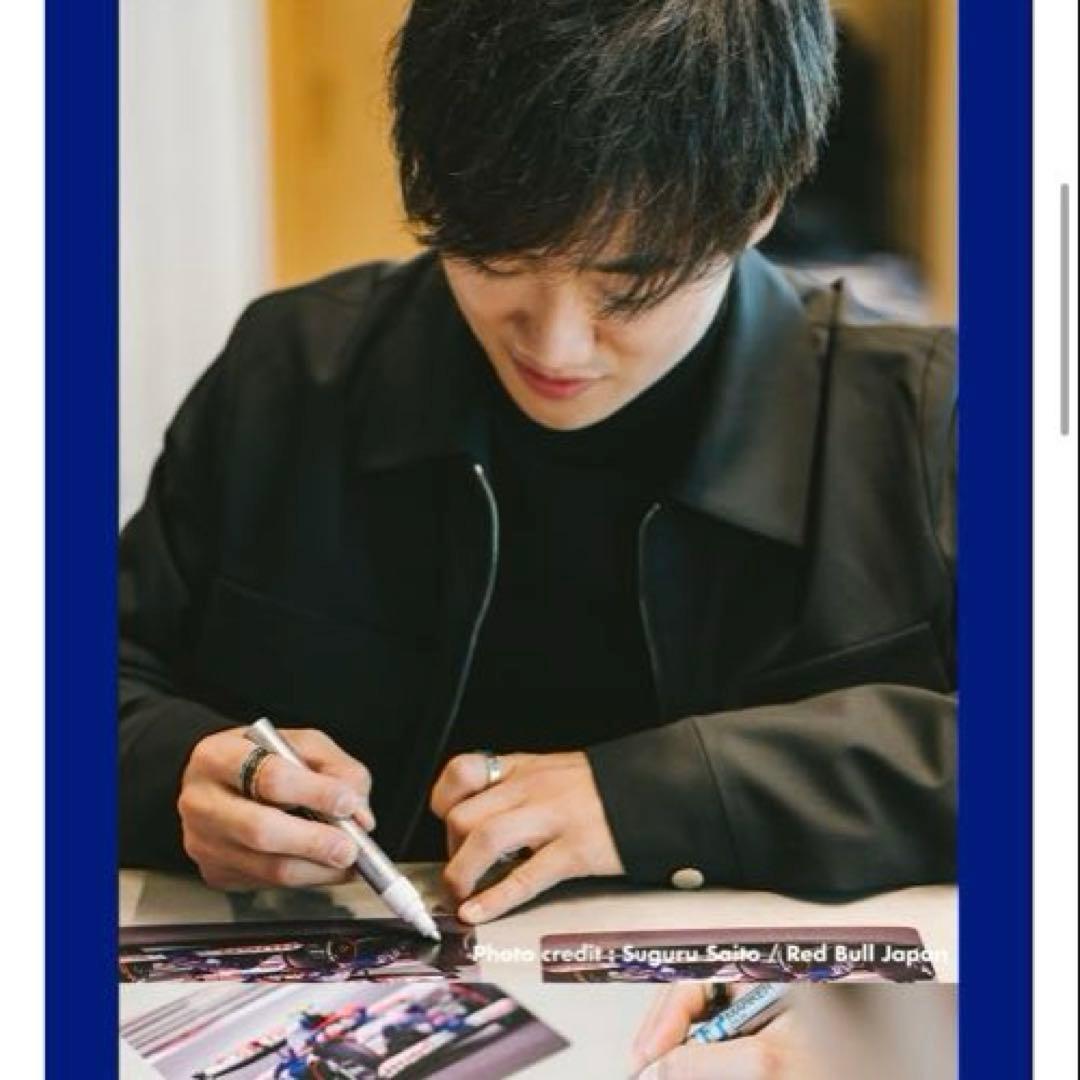 角田裕毅　サインカード　F1 ドライバー