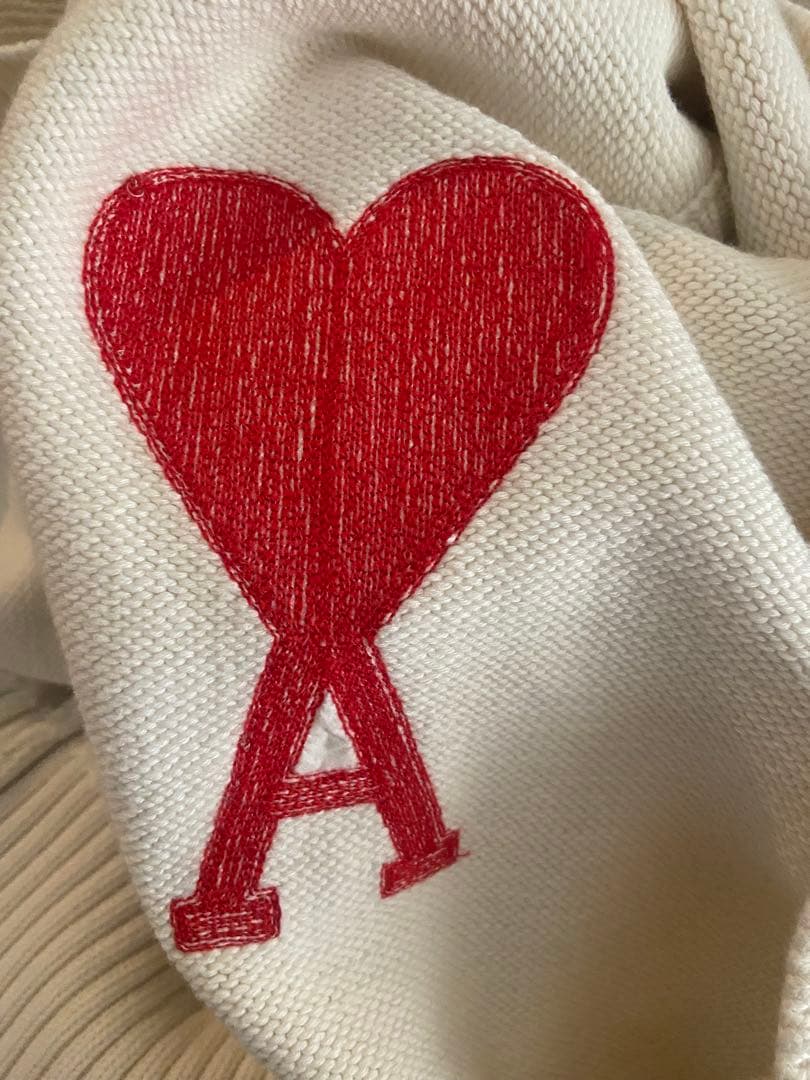 み Ami Paris アミ クルーネック コットン ニット M