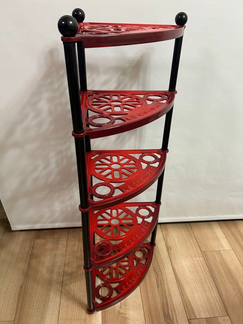 LE CREUSET(ル・クルーゼ)_ポットスタンド(赤)_5段