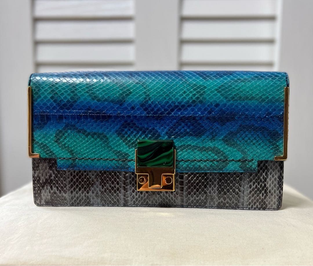 LANVAN Python Bag アルベールエルバス クラッチバッグ