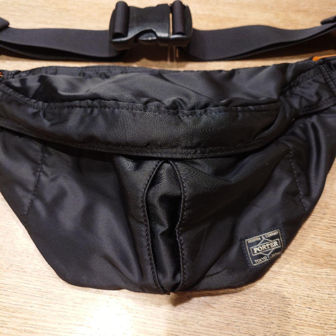 【美品廃盤ポーター】タンカー ウエストバッグL ブラック 日本製 送料込