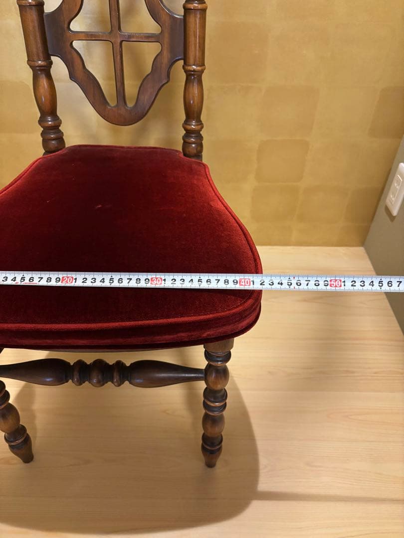 ※更新！アンティーク家具 椅子 木製 ベロア 洋風 ヴィンテージチェア　コスガ