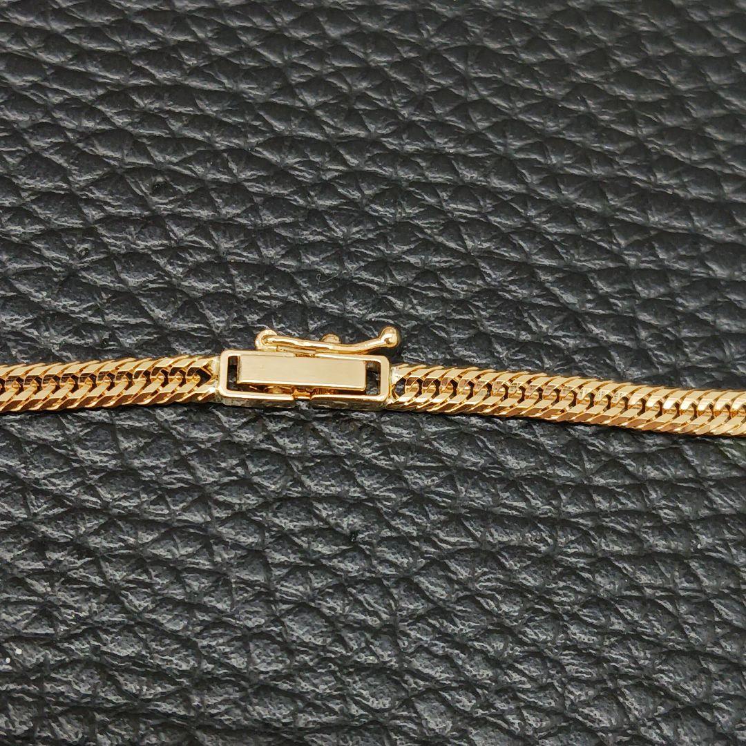 (B011409) K18 YG ネックレス 喜平12面トリプル ホールマーク