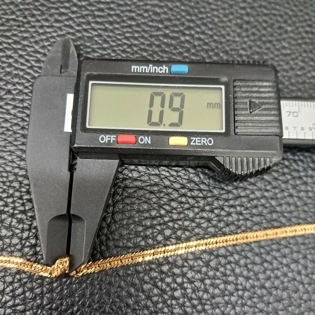 (B011409) K18 YG ネックレス 喜平12面トリプル ホールマーク