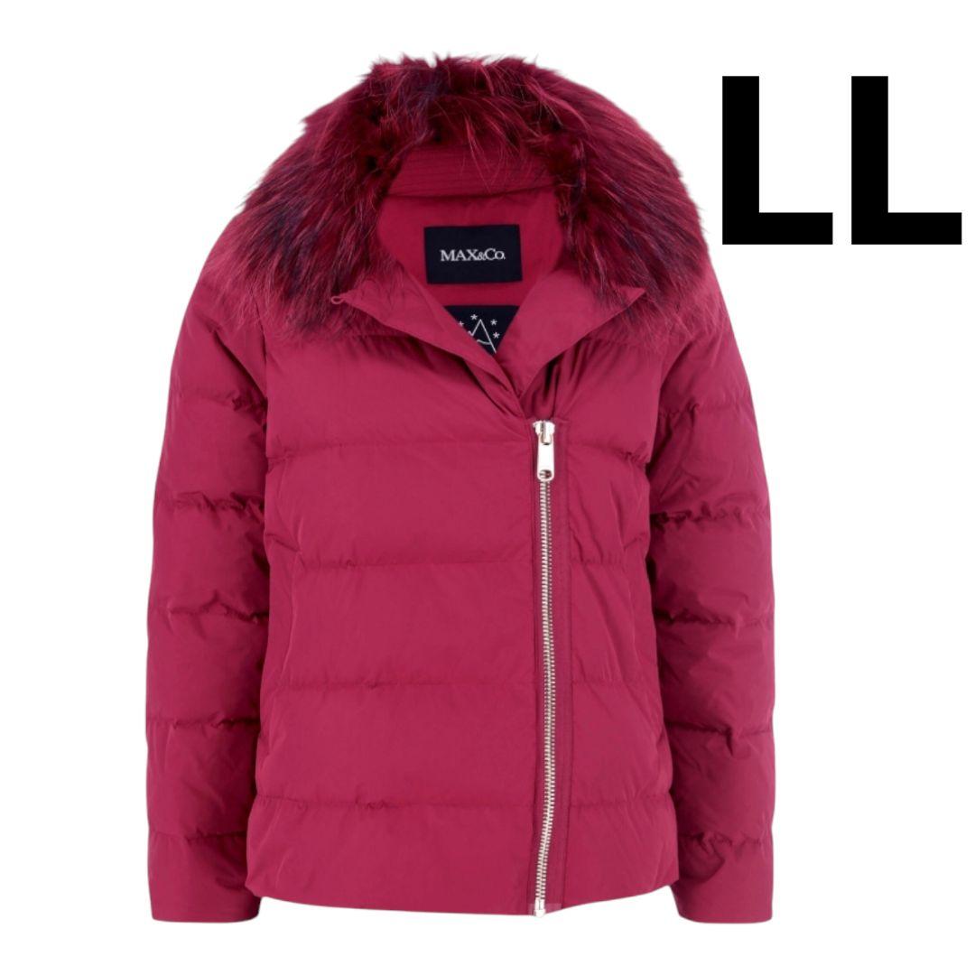 交渉可◯大きいサイズ☆MAX&Co. ラクーンファー ダウンジャケット 極暖