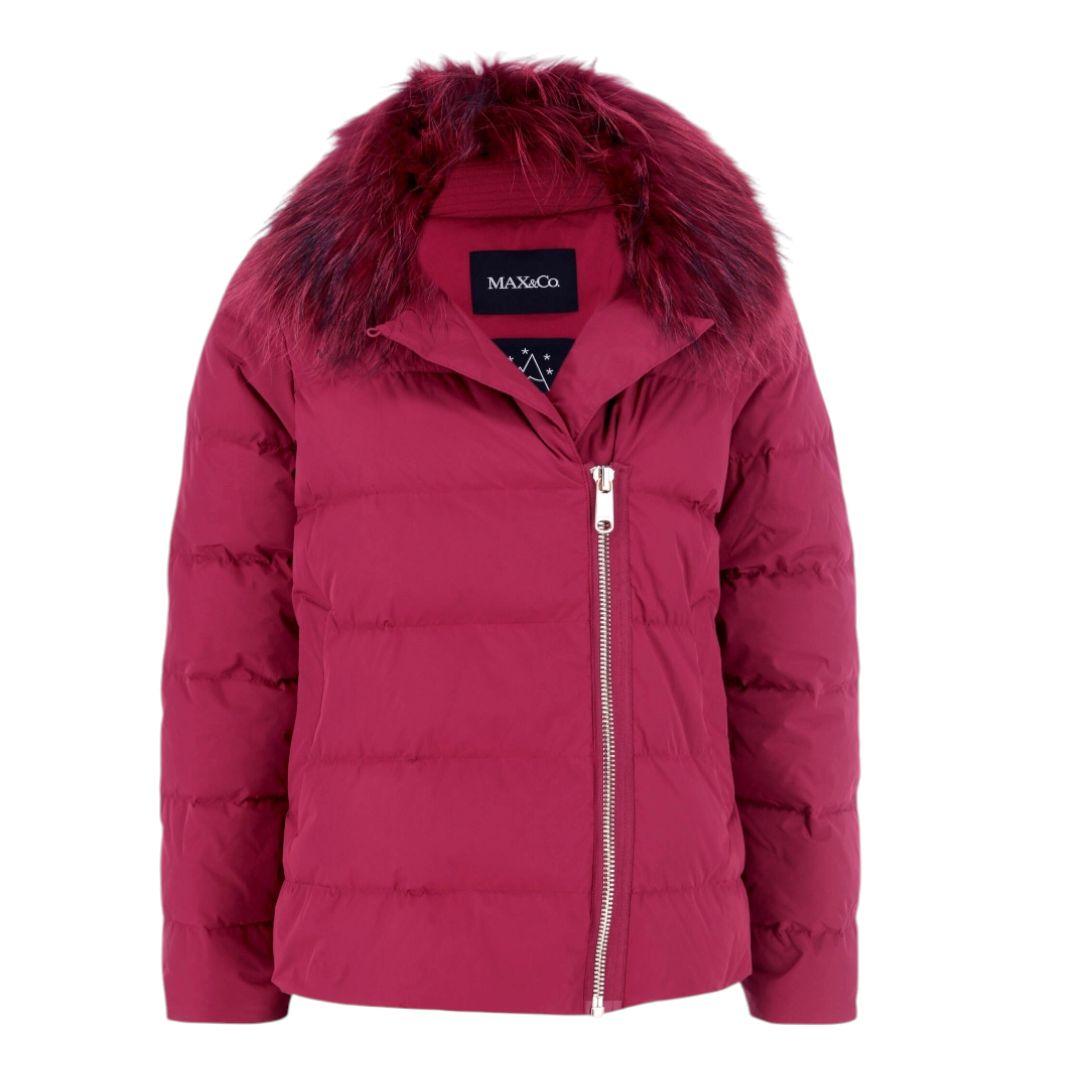 交渉可◯大きいサイズ☆MAX&Co. ラクーンファー ダウンジャケット 極暖