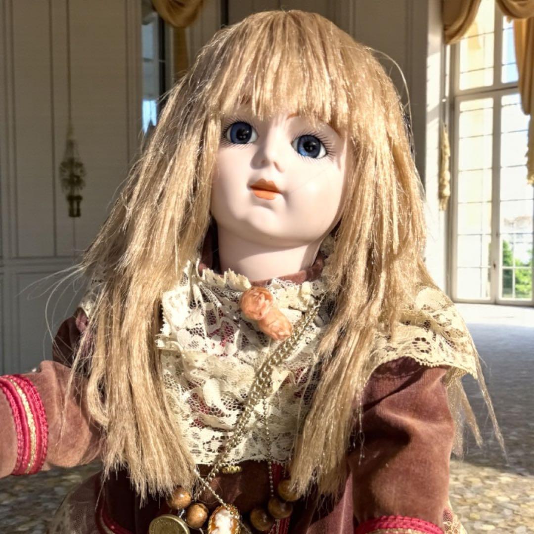 焼きみかん ビスクドール ブリュ ジュン ローズレッドドレス レッドボネ