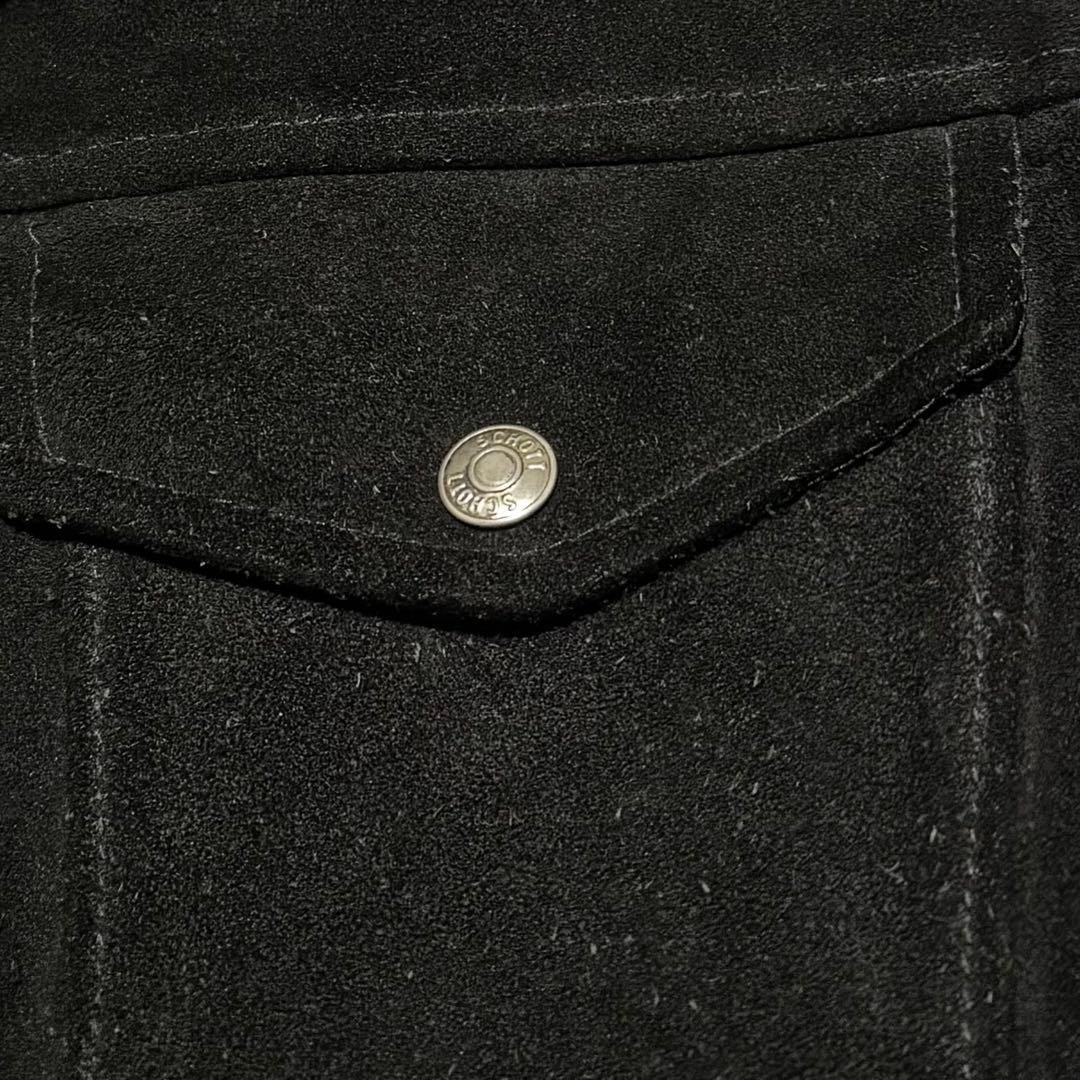 70s 80s Schott WESTERN スエードレザートラッカージャケット